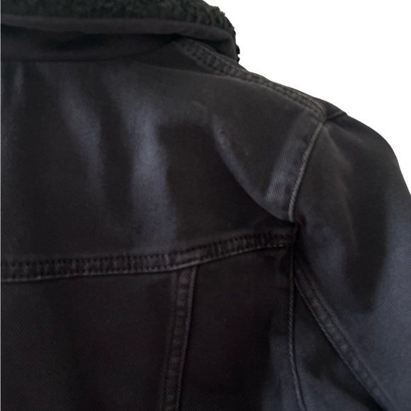 Dark blue Sherpa Jean jacket - Picture 4 of 4